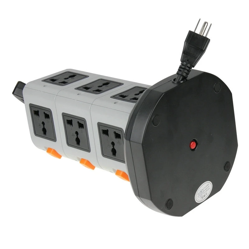HAWEEL 3 слоя с 11 US/EU/AU/UK универсальными розетками и 2 портами 2.1A USB умные розетки зарядное устройство защита от перегрузки US EU