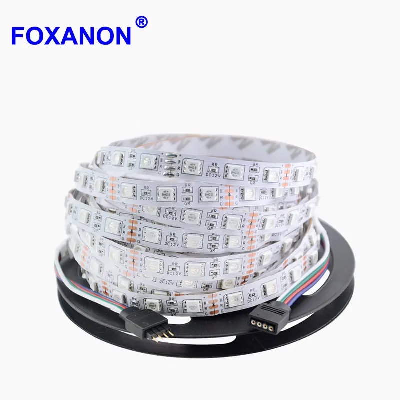 5050 rgb лента высокое качество двухсторонняя печатная плата 1 рулон 5 м 300