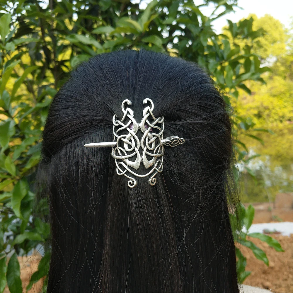 10 шт. волос палочки для Для женщин Викинг Селтикс Knotwork шпилька ювелирные изделия