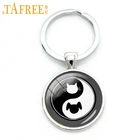 Брелок для ключей TAFREE с изображением лучшего друга Инь Янь кошки собаки тайцзи