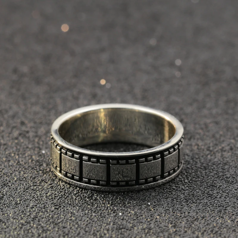 Кольцо с гравировкой для фотосъемки персонализированное серебряное кольцо