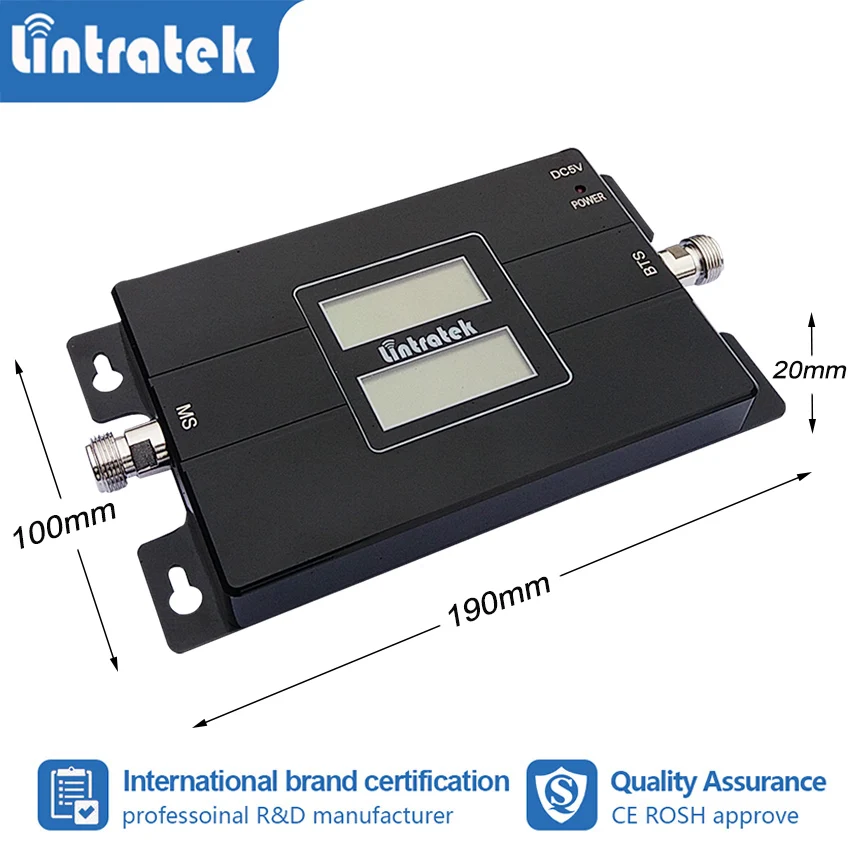 Lintratek gsm 4G 900 1800 MHz сотовый усилитель сигнала 2G DCS ретранслятор LTE Band 3 сотового