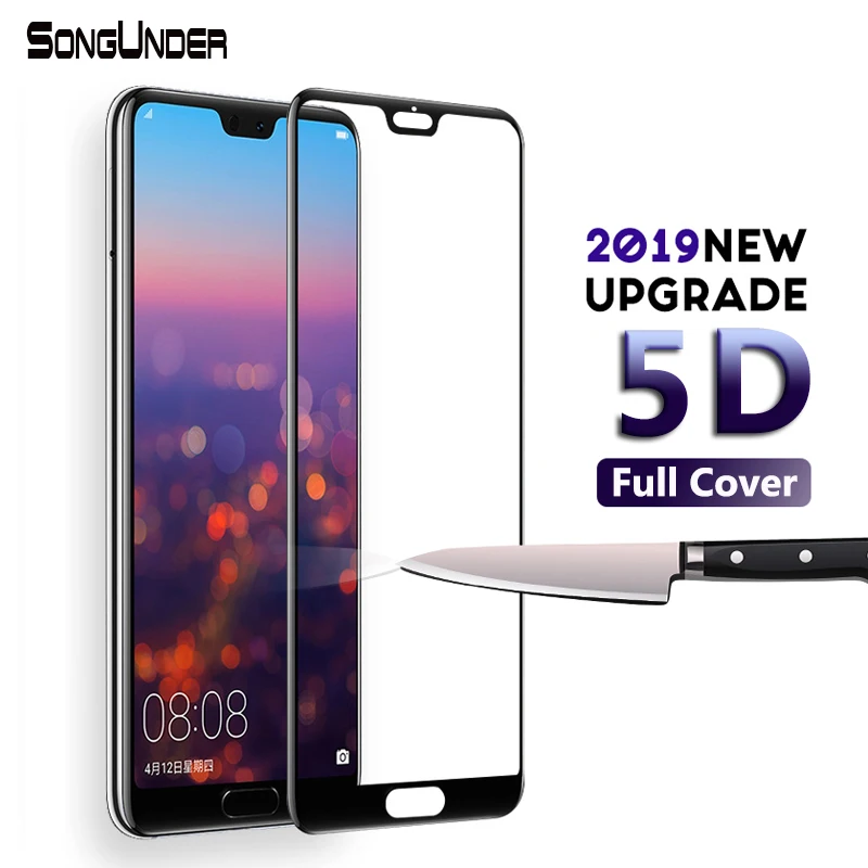 Пленка из закаленного стекла 5D для Huawei P20 Lite полное покрытие Защита экрана Pro P20Lite