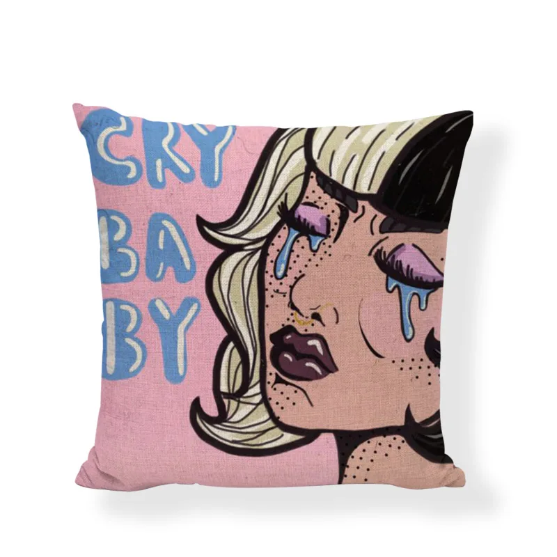 Наволочки для подушек Melanie Martinez Crybaby 45*45 см, для девочек, с рисунком облака, дождя, соски, дизайн, Офисная Автомобильная декоративная наволочка для подушки - Цвет: 15