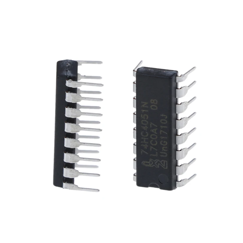 Новая Оригинальная прямая вставка чипа 74HC4051 SN74HC4051N DIP 16 10 шт.|Детали инструментов|