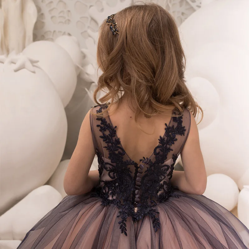 Необычные платья для маленьких девочек яркое платье принцессы вечерние Сетчатое