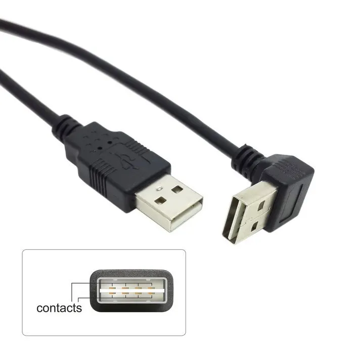 Новый USB 2 0 кабель для передачи данных 100 см Реверсивный дизайн вверх и вниз