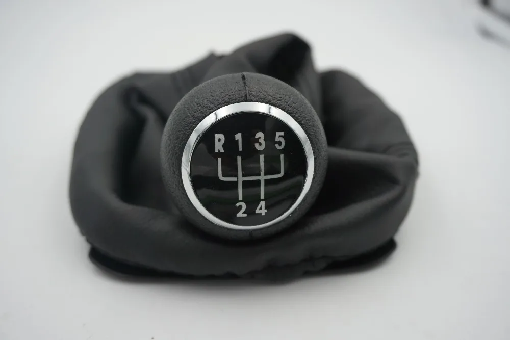 Быстрая доставка новинка 5 скоростей ручка переключения передач с кожаным