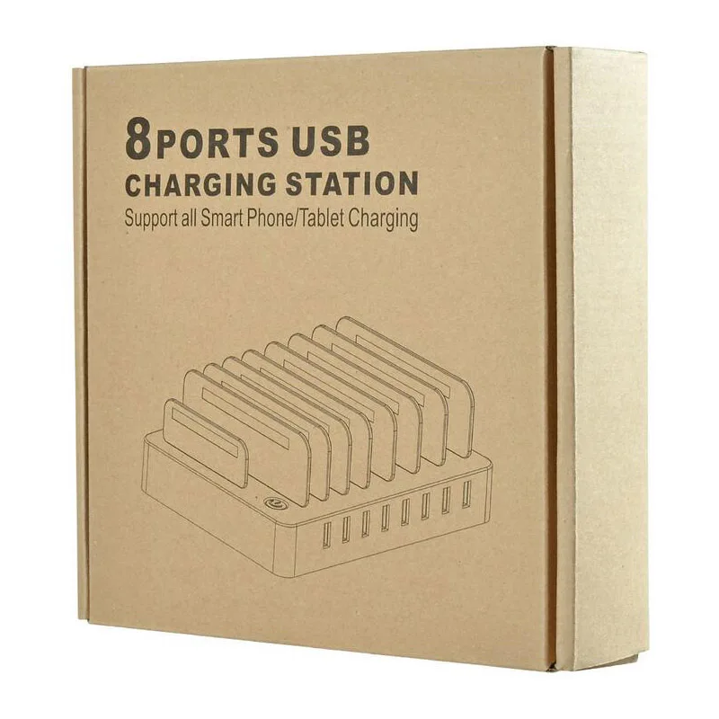 8 портов настольное USB зарядное устройство многофункциональная зарядная станция Док-станция с подставкой EU US AU UK вилка для мобильного телефона планшета ПК