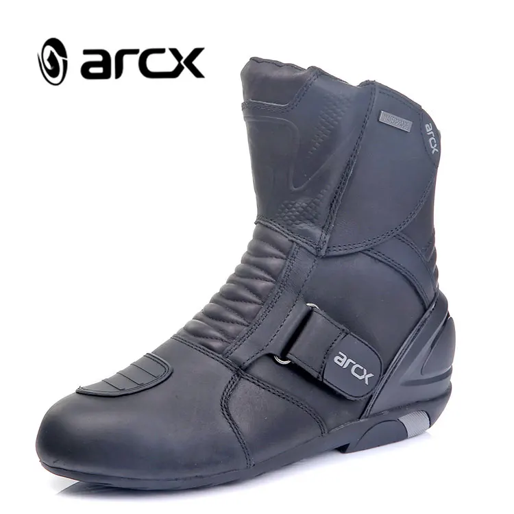 L60612 ARCX/брендовые мотоциклетные водонепроницаемые ботинки из натуральной кожи; гоночные ботинки для верховой езды; мужские ботинки с высоким голенищем; гоночная износостойкая обувь - Цвет: L60612