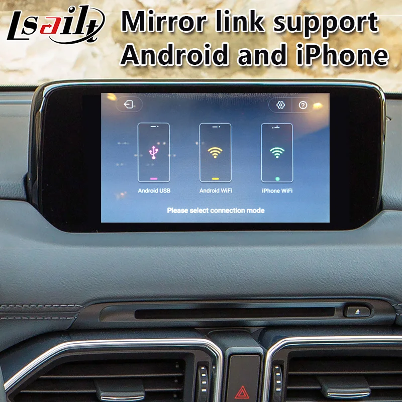 Lsailt Android GPS навигация видео Интерфейс для Mazda CX 5 2016 2020 год с беспроводной carplay android
