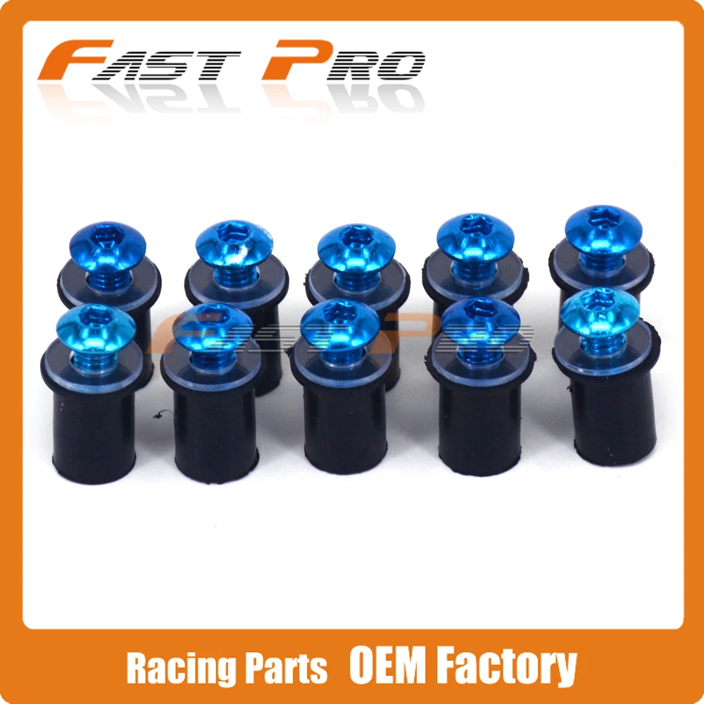 Болты для лобового стекла мотоцикла M5 5 мм YZF R1 R6 FZ6R FZ6 XJR400 FZ1 S1000RR GSXR GSX Z1000 ZX10R Z750