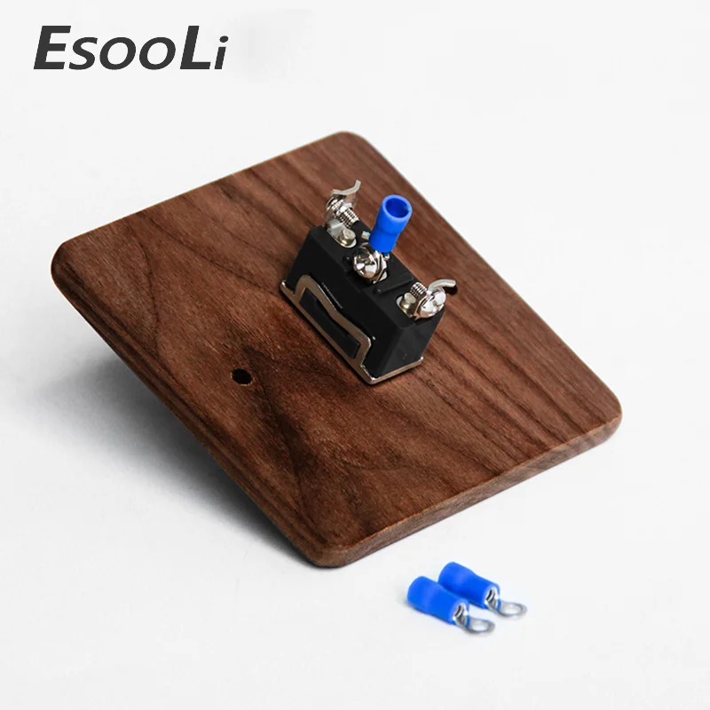 EsooLi клен/орех роскошный настенный светильник панель переключателя ручной работы