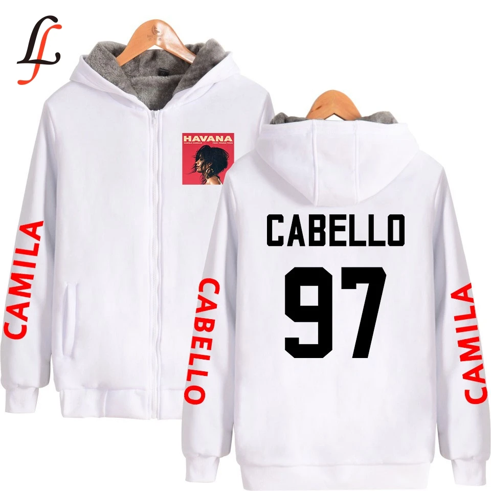 Управляемая Harajuku очень теплая толстовка с капюшоном Camila cabello Плюс Толстая зимняя