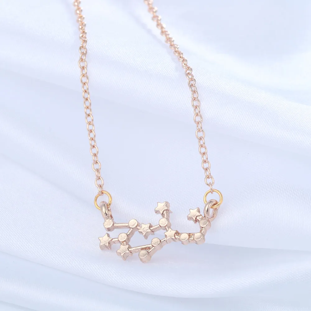 Ожерелье Kinitial с изящными знаками Зодиака Девы рыбы ожерелье со зодиака ювелирные