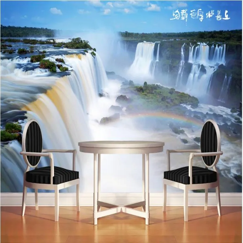 Обои из нетканого материала утолщенные ультра-чистые водопады обои для