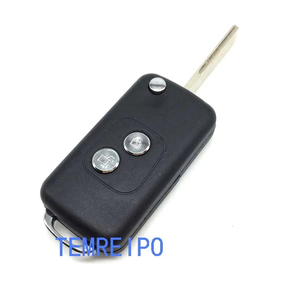 2 кнопки флип ключи для peugeot 307 407 207 Автомобильный ключ и citroen c2 c3 c5 пульт