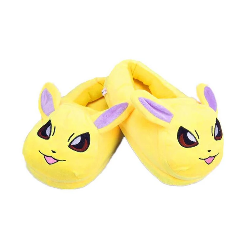 30 см 11 стиль аниме мультфильм пикачу Eevee Umbreon Sylveon Mudkip плюшевые домашние шлепанцы для взрослых домашняя зимняя обувь мягкие игрушки