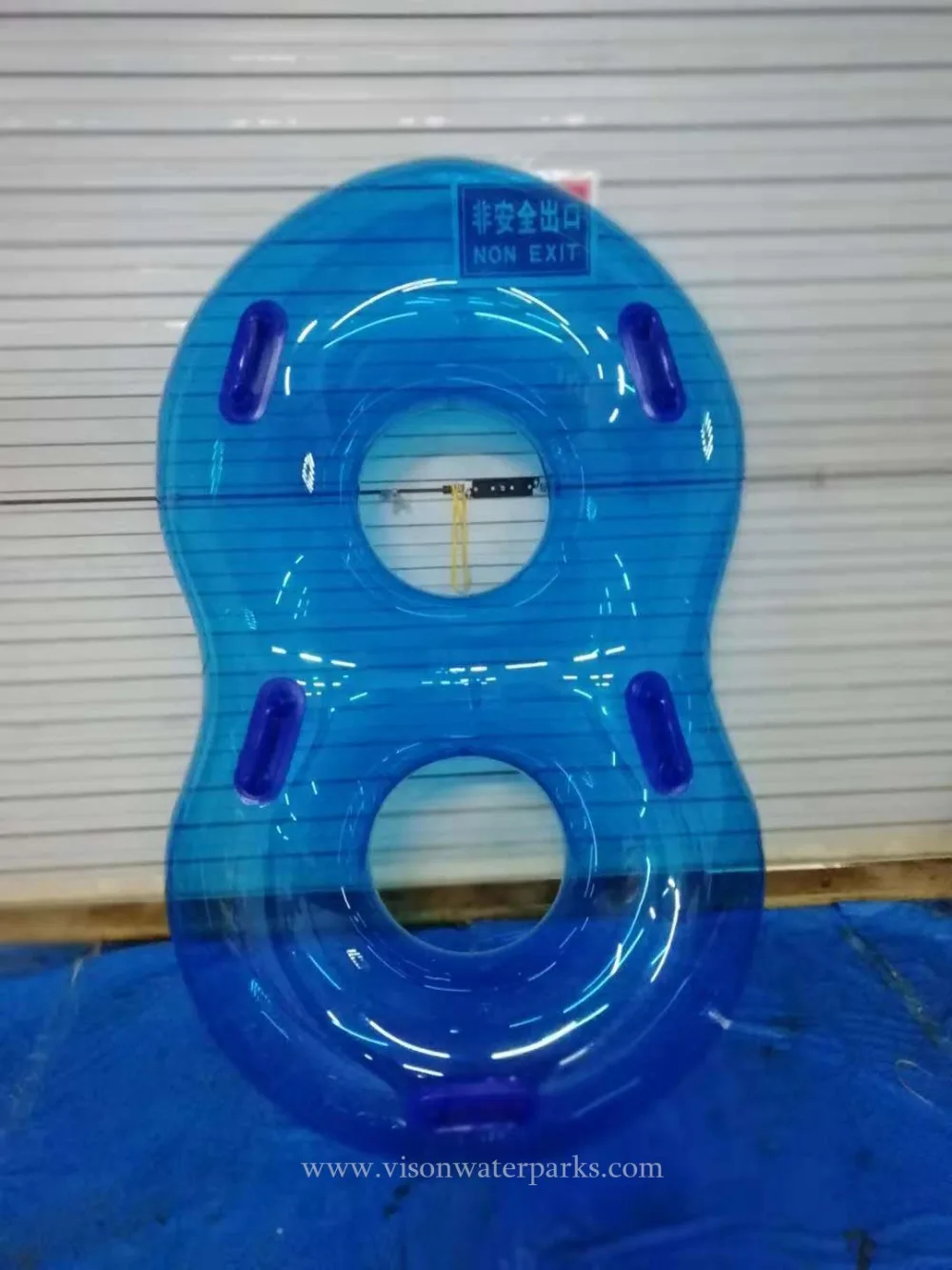 Прозрачная надувная водная горка 2 человека плот для водной горки Vison