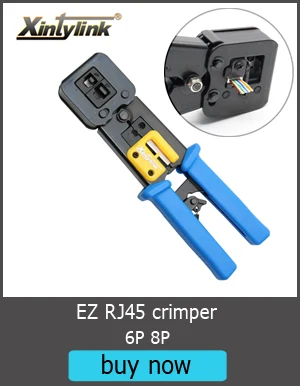 Xintylink ethernet кабельный разъем rj45 разъем cat6 8P8C нагрузки бар металлический экранированный терминалы Позолоченные сети stp модульный 50 шт