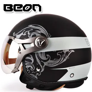 14 BEON B-100, Ретро стиль, мотоциклетный шлем, Ретро стиль, с открытым лицом, vespa casco capacete moto ciclistas, половина, мото шлемы - Цвет: 14