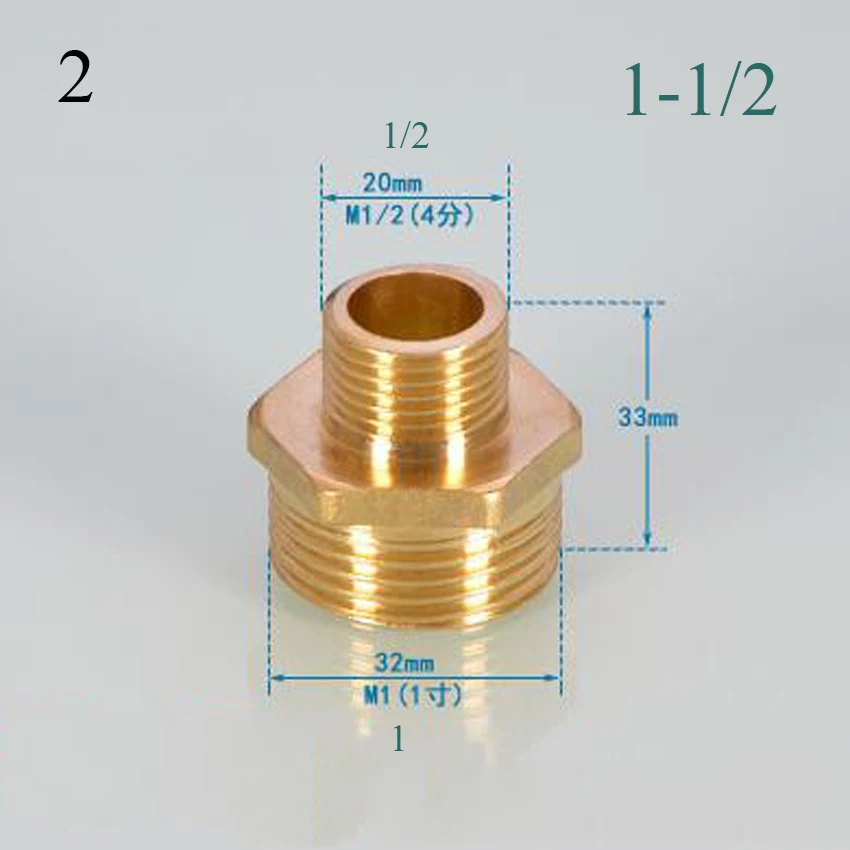 Горячая Распродажа 3/4 ''to1/2 '' 1''to1/2'' 1''to3/4 ''латунная медная труба