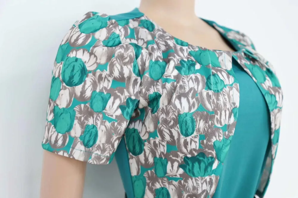 Новое модное женское платье с принтом высокого качества плюс размер вечернее