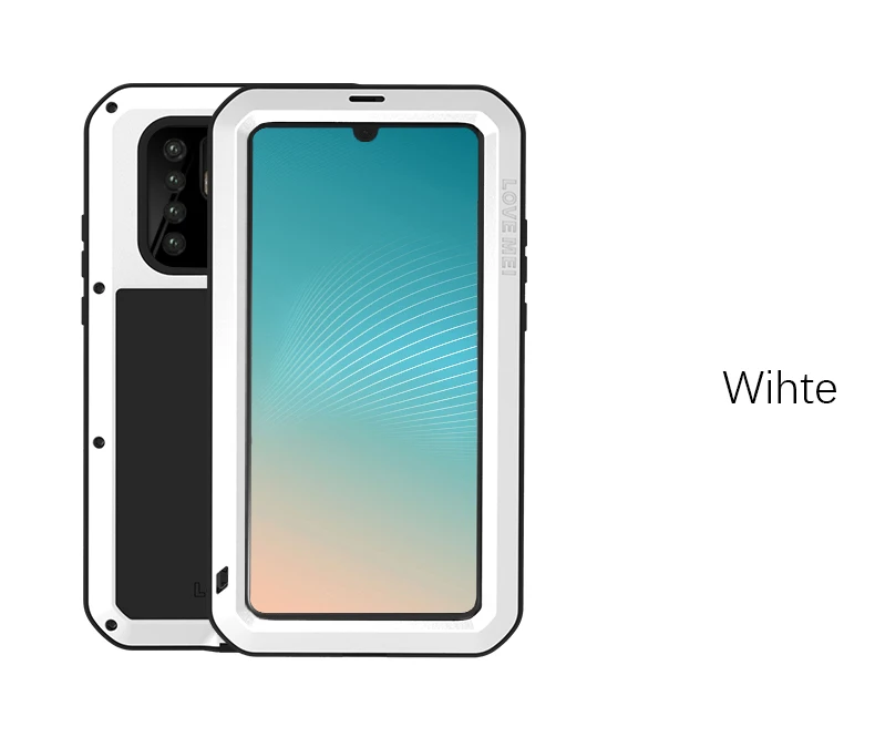 360 дизайн для huawei P30 Lite P20Lite Mate20 Pro Mate30 чехол противоударный алюминиевый металлический чехол из закаленного стекла полный чехол Роскошный