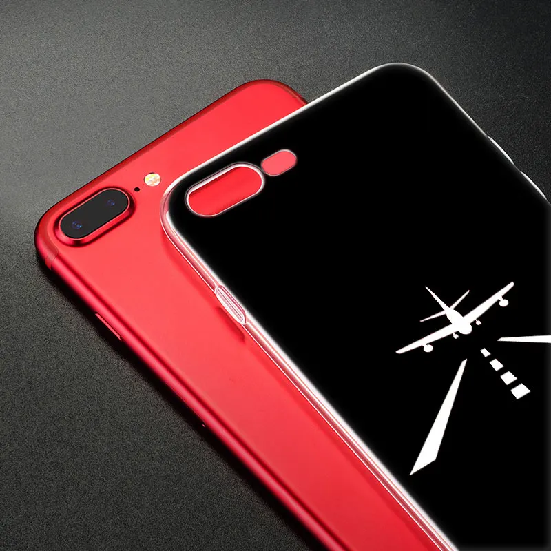 Модный мягкий силиконовый чехол с рисунком самолета для Apple iPhone 11 Pro XS MAX XR X 7 8 Plus 6 6s Plus 5 5C 5S SE TPU