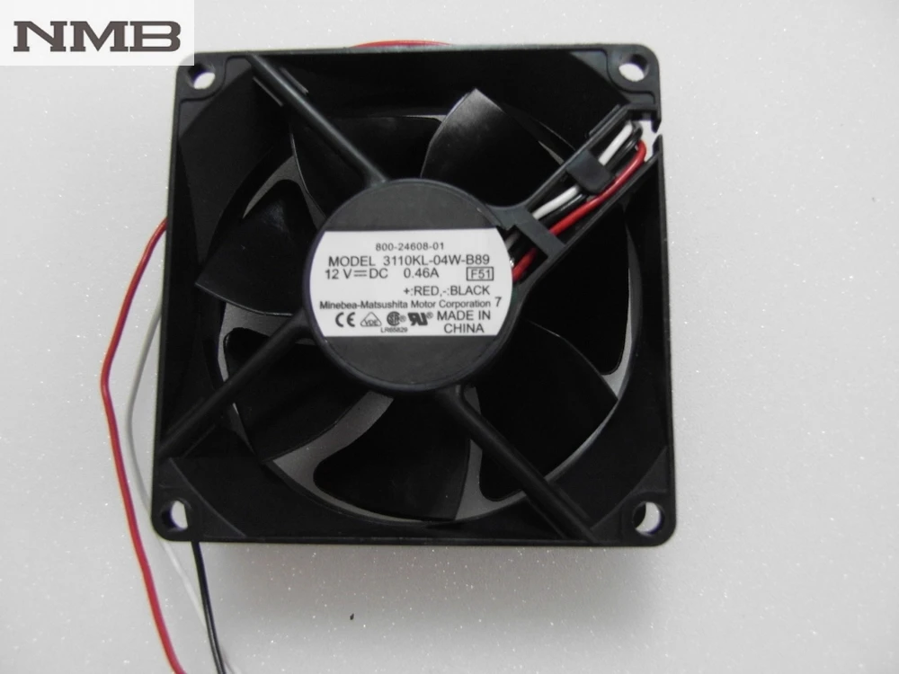 Original For NMB 3110KL-04W-B89 8025 12V 0.46A Duall Ball Bearing Cooling Server Axial Fan | PC Components &amp Tools