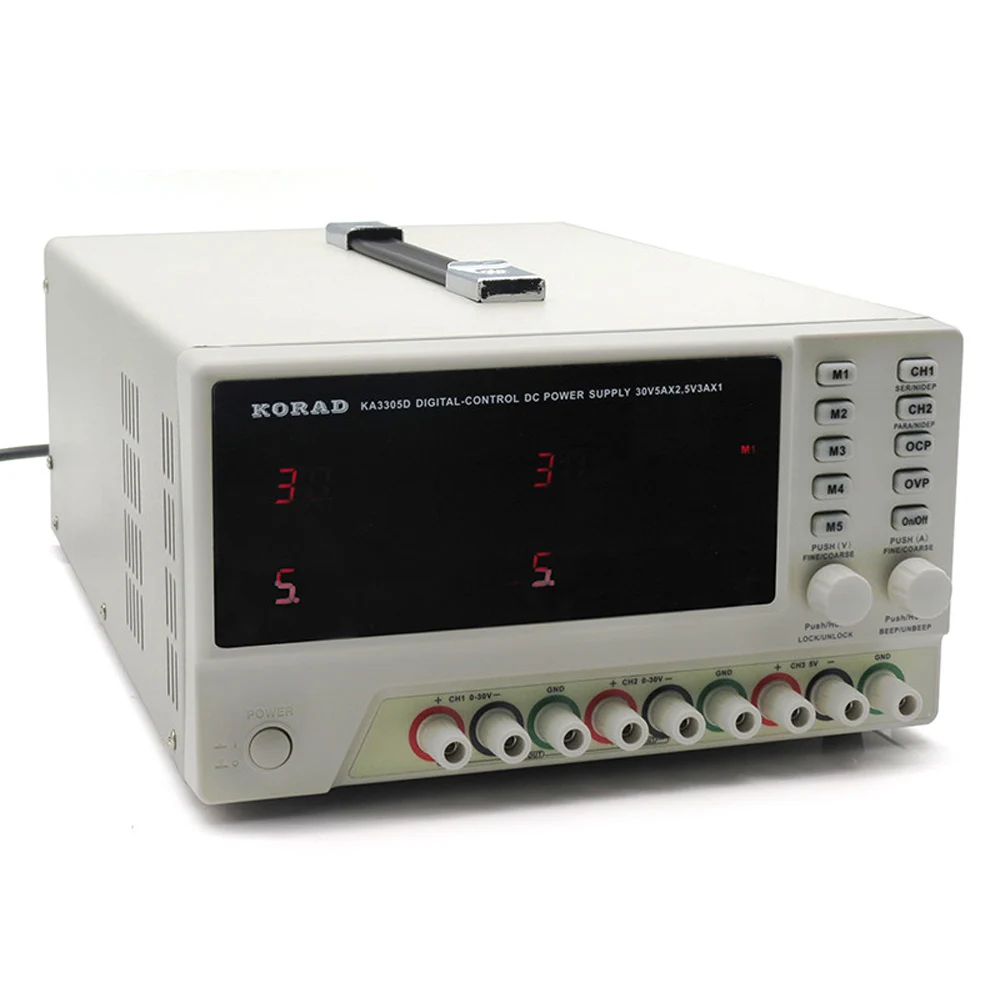 Трехканальный источник питания постоянного тока KA3305D Dual 0 30V5A Plus 5V3A высокоточный