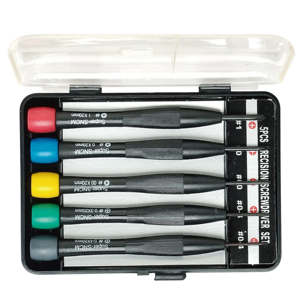 Pro'sKit 8PK-2063 5 шт. Прецизионный Универсальный крестообразный Электронный Набор отверток для ремонта часов ноутбуков