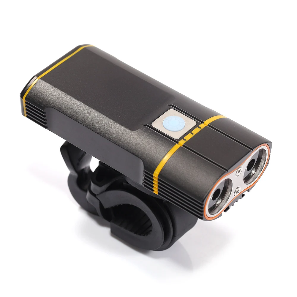USB Перезаряжаемый велосипедный светильник 800LM MTB флэш-светильник велосипедный передний безопасный светильник s светодиодный Luces+ держатель велосипедные аксессуары Bicicleta - Цвет: black
