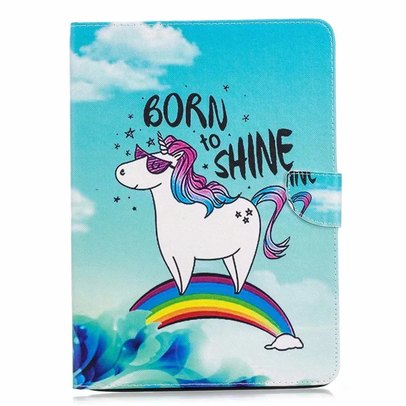 Чехол для iPad чехол Kawaii Единорог Кот Щенок чехол для планшета Funda iPad 9,7 / 5th/6th поколения Чехол Coque