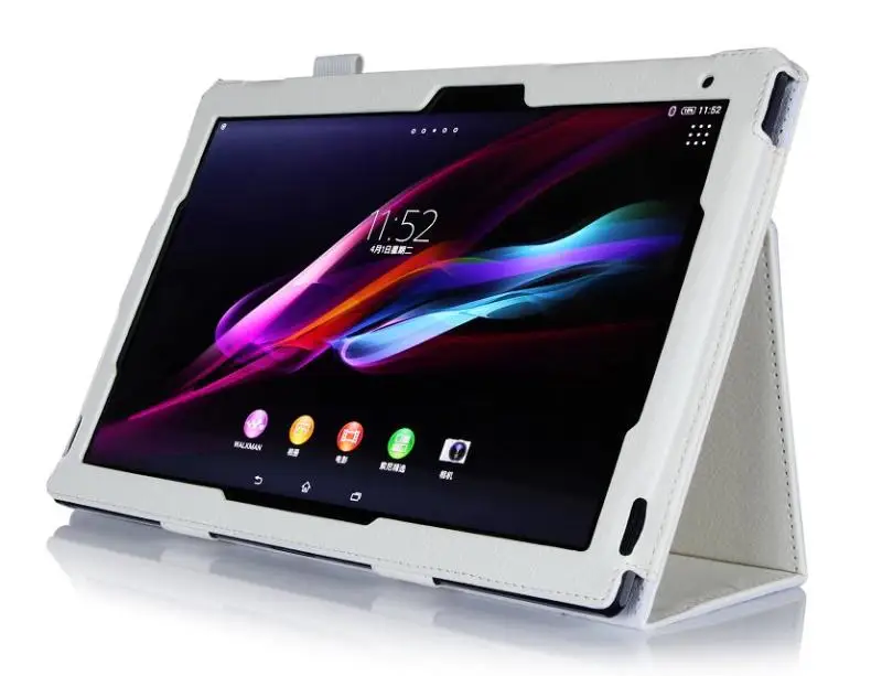 Роскошный кожаный чехол-кобура для планшета для sony xperia Z2 10,1 дюйма, складной чехол-подставка для планшета sony xperia Z2+ ручка