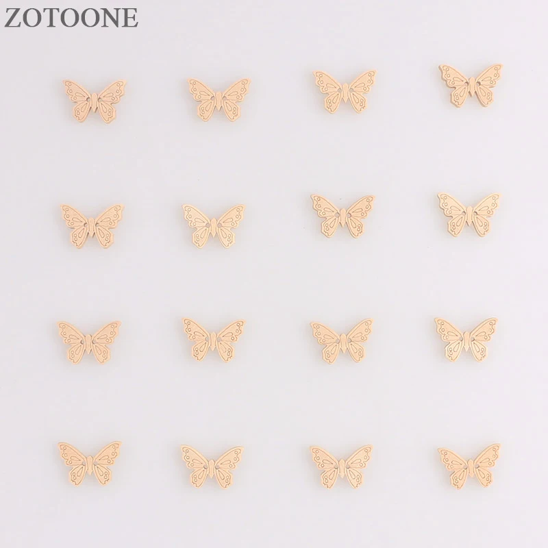 ZOTOONE Butterfly Wooden Buttons Sewing For Scrapbooking Crafts Needlework Wood Button Home Decoration Accessories DIY A | Дом и сад