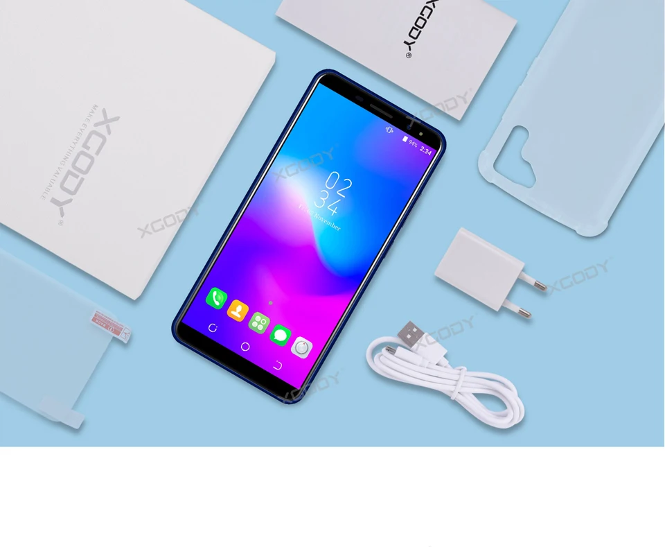 Бесплатный подарок XGODY Y28 3g смартфон 6 0 &quot18:9 полный Экран MT6580M 4 ядра Android 7 1 GB