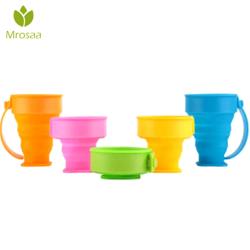 Mrosaa Multi-function Bathroom Tumblers Portable Folding Gargle Cup Silica Gel Toothbrush Holder Travel Drink Washing | Дом и сад