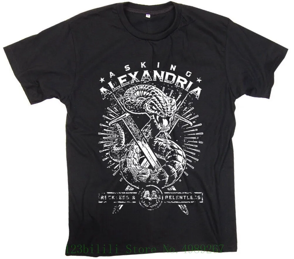 Мужская футболка в стиле рок панк с принтом Александрии Бена Брюса