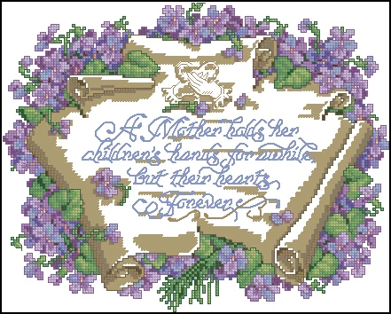 

Needlework 14CT 16CT 18CT Cross Stitch, DIY Count Cross Stitch, Embroidery Set, Mother's heart