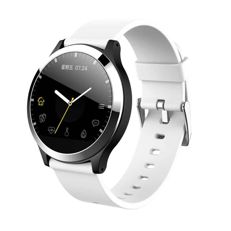 white silica B65 Смарт-часы водонепроницаемые спортивные Smartband ЭКГ+ PPG кровяное давление монитор сердечного ритма мульти-спортивный режим фитнес-браслет - Цвет: white silica