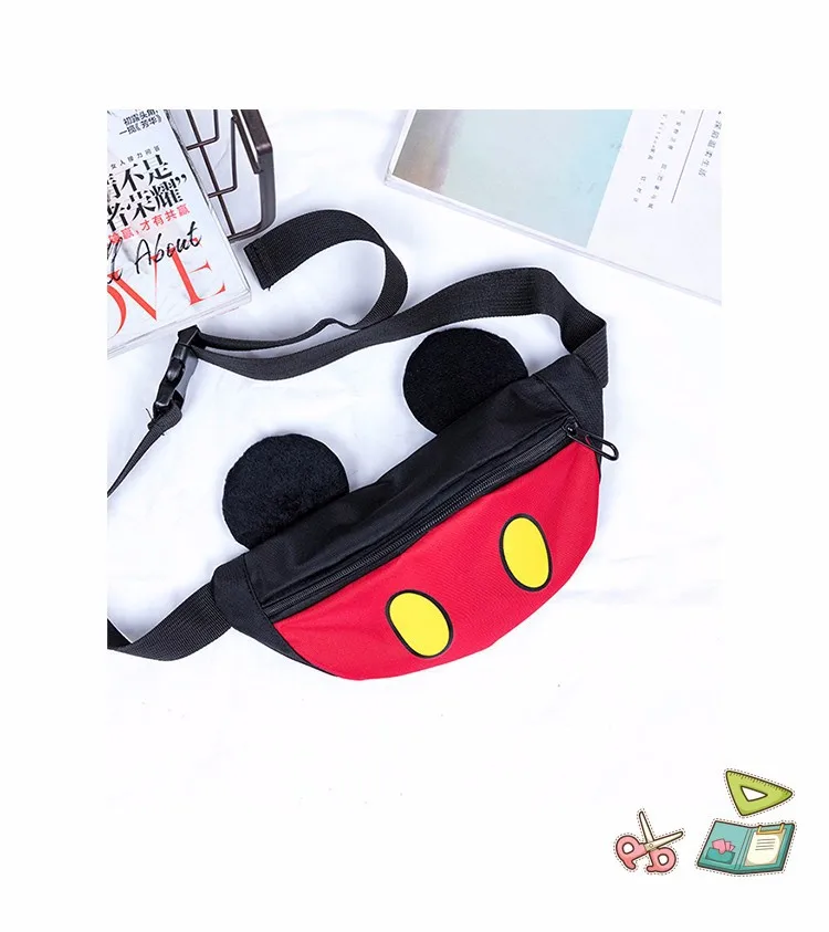 Disney Детская сумка с персонажем мультфильма Сумка Микки Мышь мини прекрасный кошелек для монет поясная сумка Детские пакет для хранения подарок для мальчиков и девочек