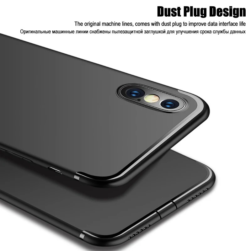 LuckGuard оригинальный карамельный цвет силиконовый чехол для iPhone X ультра тонкий ТПУ