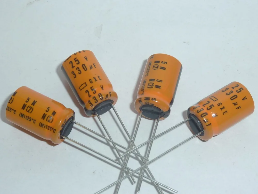 5 шт. 330 мкФ 25 В NCC NIPPON GXE Серии 10x16 мм Низкое Сопротивление Высокая Температура 25V330uF