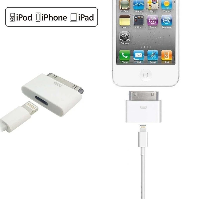 Переходник с 8 штырьков на 30 для Iphone 4 iPad 2 3 Touch3 4|Компьютерные кабели и разъемы| |