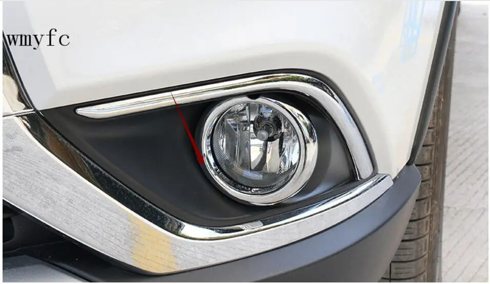 Для Mitsubishi Outlander 2016 2017 2018 туман светильник крышка хромированные передние