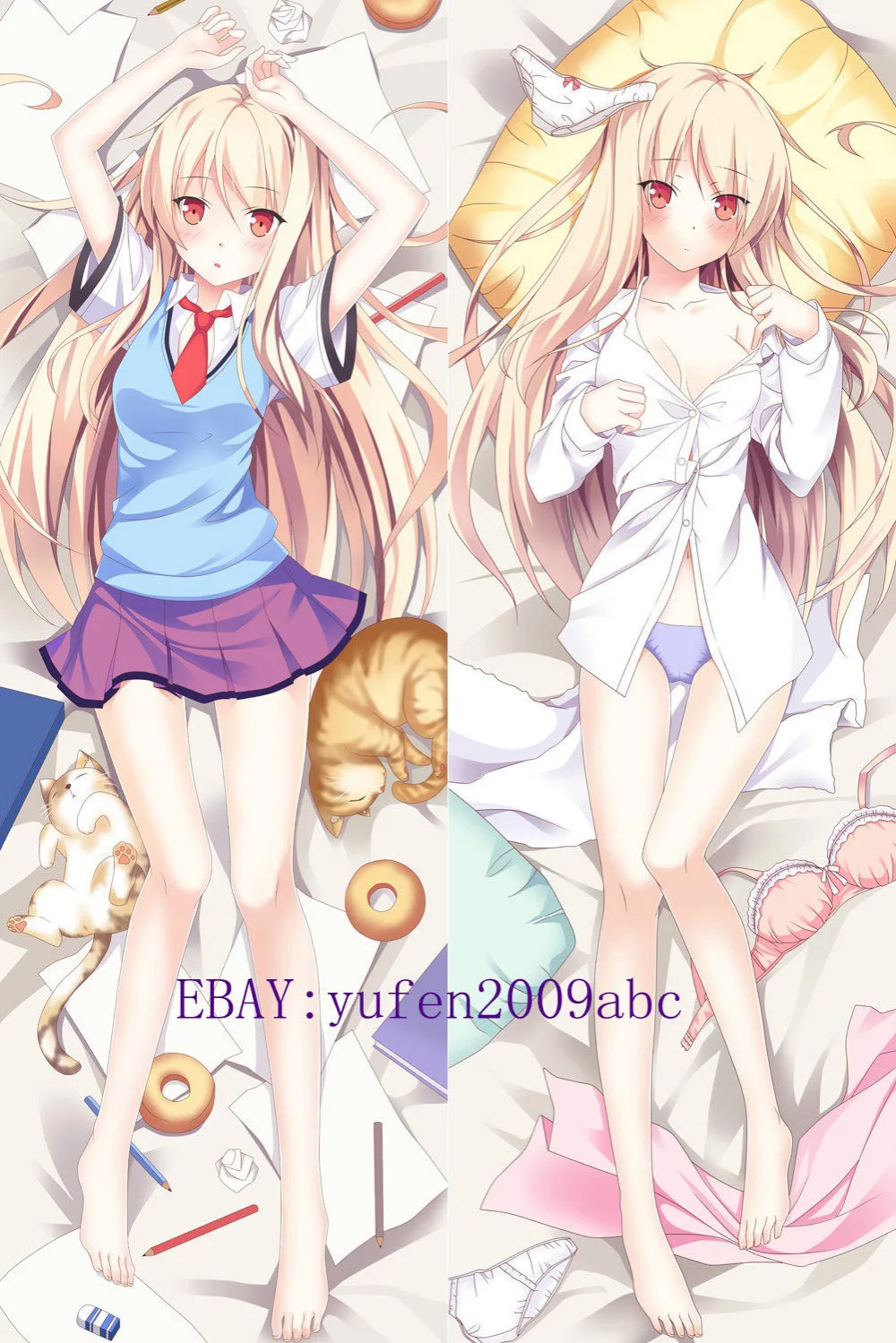 Аниме Dakimakura 150х50см наволочка Sakurasou no Pet na Kanojo Mashiro Shiina|anime dakimakura|pillow casedakimakura anime |