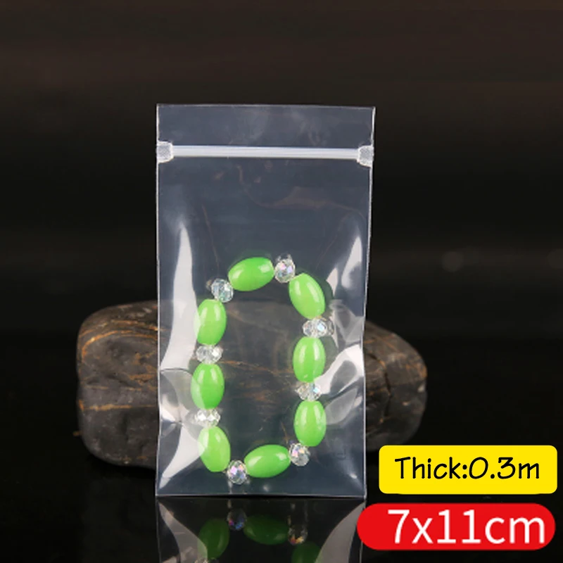 Прозрачный многоразовый пластиковый упаковочный мешок 10 шт. 5x7 см/6x8 см/7x11 см замок на молнии для ювелирных изделий полиэтиленовые пакеты на молнии чистый мешок с застежкой