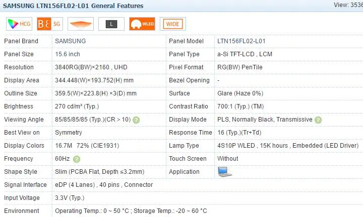 E &amp M 15 6 дюймов 3840*2160 UHD 4K LTN156FL02 LTN156FL01 комплект для ремонта панели ЖК-дисплея