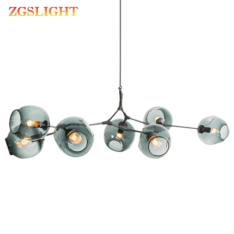 Скандинавский подвесной светильник современный стеклянный кухонный для